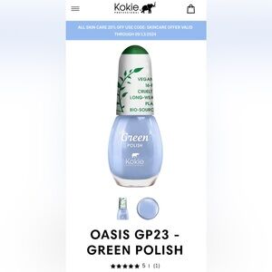 6/$20 Kokie Professional GREEN GOODS Nail Polish Made in 🇺🇸 Glass Slipper NWT